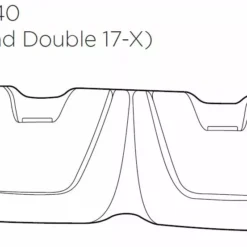 Thule Chariot Cross 2 Ersatzteil Seat Pad - Double 17-X