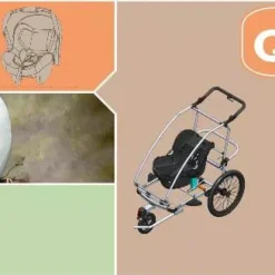 Qeridoo Babyschale Für Fahrradanhänger Qeridoo Kidgoo -Thule || Croozer || MOUNTAIN BUGGY Verkäufe 55 babyschale qeridoo unbenannt kopie