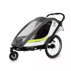 Hamax, Breeze Fahrradanhänger Für Kinder 2023 25 Hamax, Breeze Fahrradanhänger Für Kinder 2023 -Thule || Croozer || MOUNTAIN BUGGY Verkäufe ham400201 hamax breeze white green rain cover