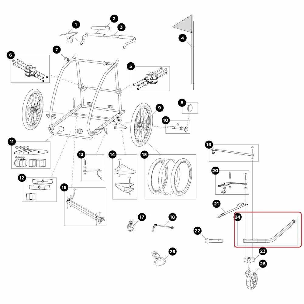 Thule, Deichsel Für Thule Coaster/Coaster XT (2014-X) 4 Thule, Deichsel Für Thule Coaster/Coaster XT (2014-X) - Image 4